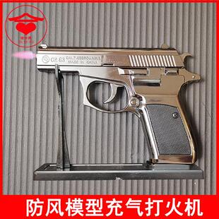 全金属模型玩具打火机红焰防风充气创意个性点烟器男家用不可发射