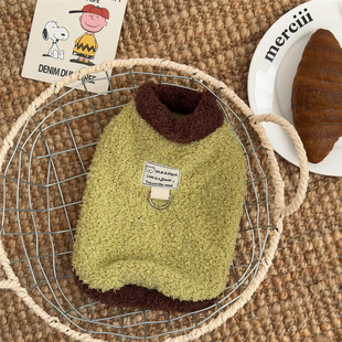 猫咪衣服英短秋冬季保暖公猫幼猫绒背心可爱冬天德文矮脚小猫冬装