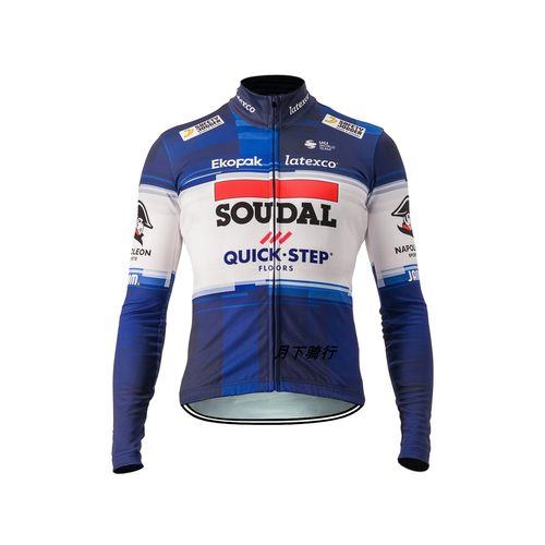 2025新款秋冬抓绒款长袖骑行服男款快步自行车背带裤单车衫厚款