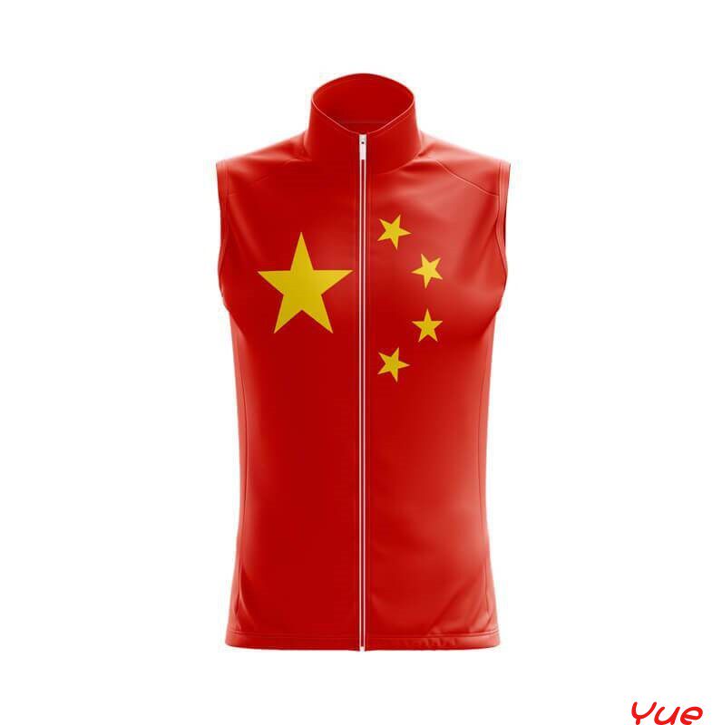 2022月下骑行国风自行车春夏秋冬骑行服防风马甲专业抓绒背心男女