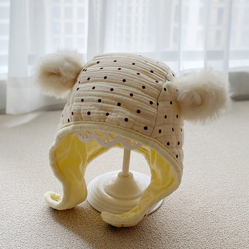 宝宝帽子秋冬雷锋帽加绒保暖护耳