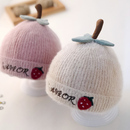 婴儿帽子秋冬款 婴幼儿毛线帽新生儿男女宝宝可爱超萌冬天加厚保暖