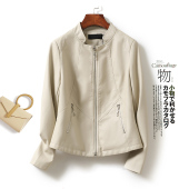 皮夹克女皮衣 真皮海宁单皮女士2026春秋新品 绵羊皮短款 外套女修身