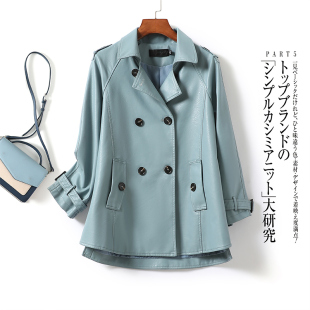 真皮皮衣小个子 宽松大码 绵羊皮女外套海宁皮风衣2026春秋新品 韩版