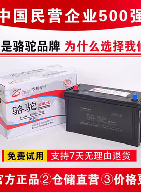 骆驼电瓶12V120Ah免维护蓄电池2S