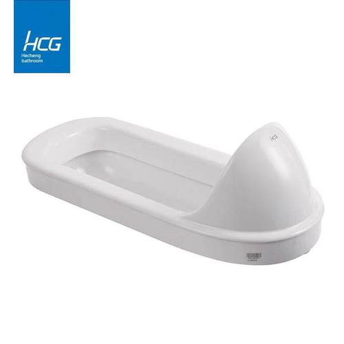 HCG和成蹲便器C106D蹲式马桶蹲坑陶瓷蹲坑带挡头前挡水后排水防臭