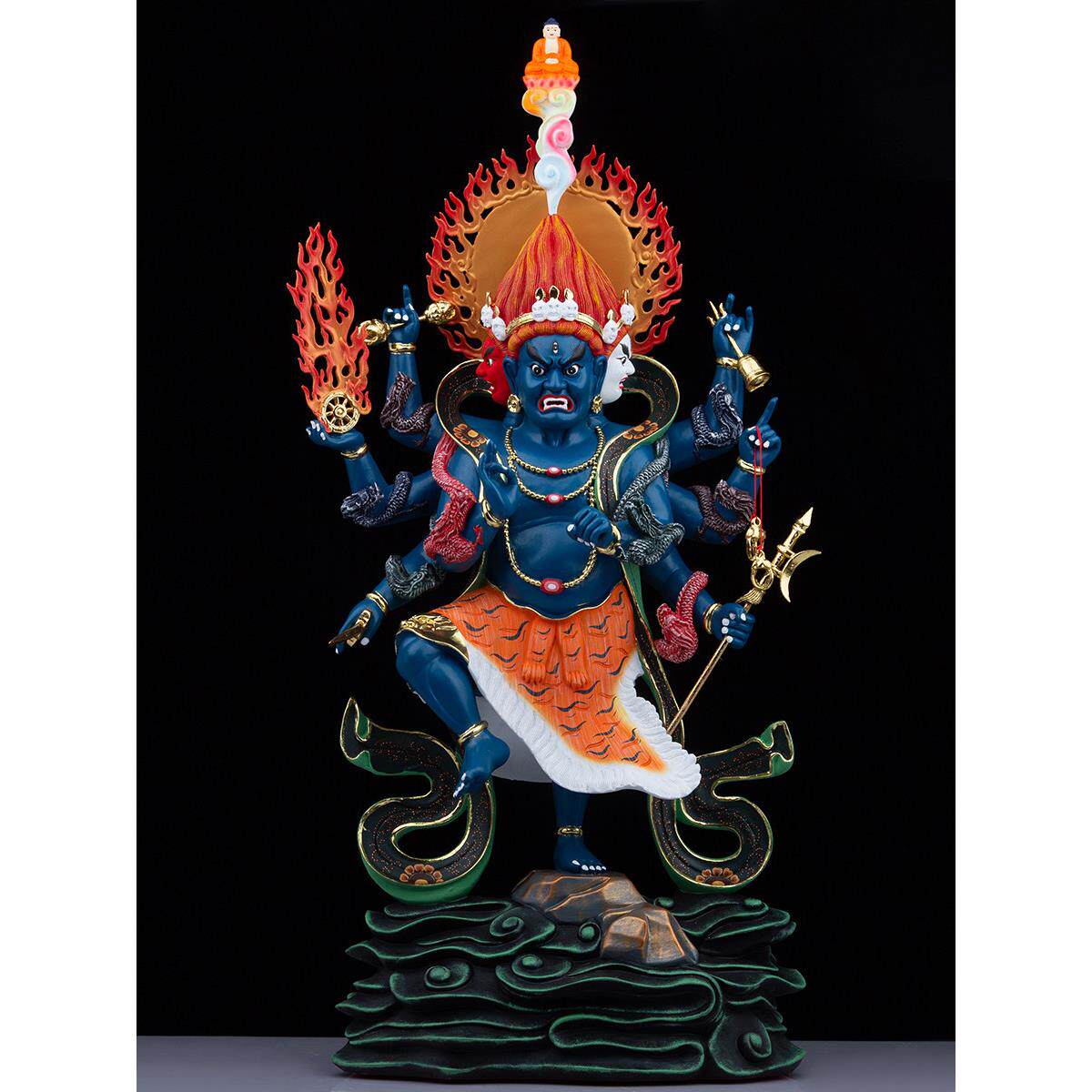 梵居佛像，佛像，金刚菩萨密宗痕迹，手绘树脂，家庭崇拜装饰品