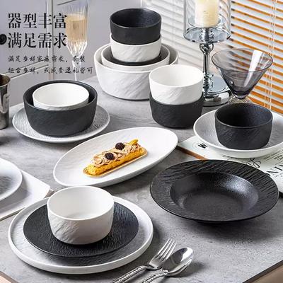 釉下彩餐具套装2025新款高级感碗具简约碗筷碗盘轻奢碗碟套装家用