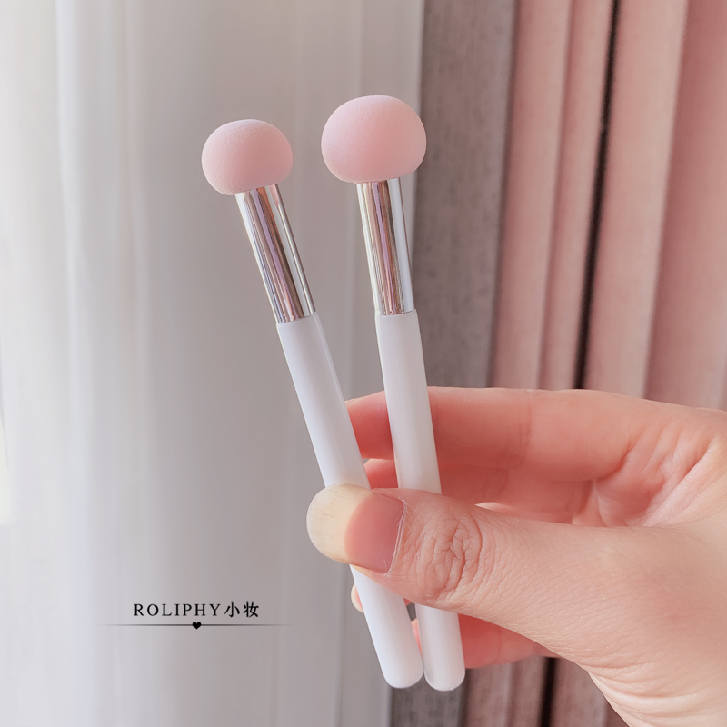 可爱粉色蘑菇非乳胶粉底遮瑕刷子