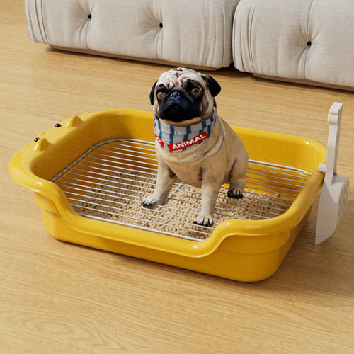 小型犬不锈钢网防溅狗厕所