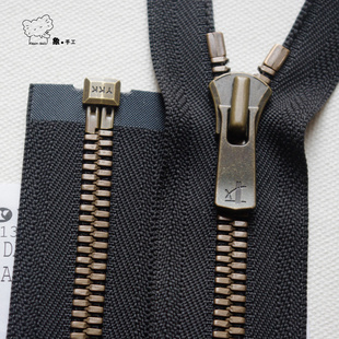 皮衣羽绒服 80厘米8号古铜玉米牙EXCELLA单头开口拉链男装