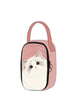 布偶猫卡通可爱手提包水果早餐保温袋便携拉链手提学生便当包定制