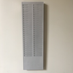 多栏位插卡槽50位卡架考勤卡小物资收发卡插卡架塑料卡槽仓库卡座