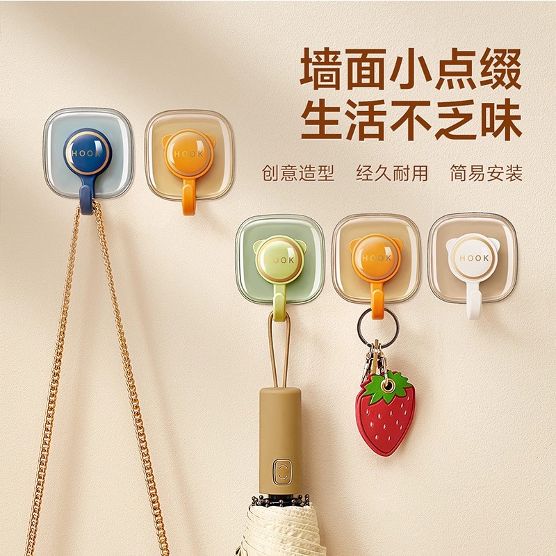 免打孔挂钩粘胶强力承重门后粘钩厨房浴室墙壁墙面无痕书包挂架子