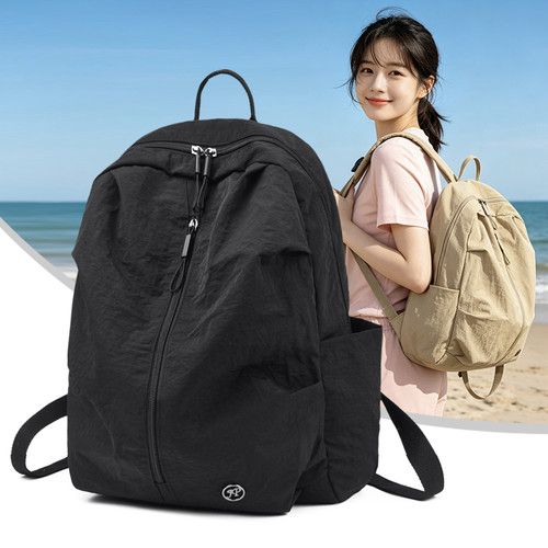 夏季超轻防水大容量尼龙双肩包女