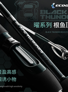 伊酷达曜根钓鱼竿EBTA二代近海船竿龙凤稍2节fuji导环小物竿直柄