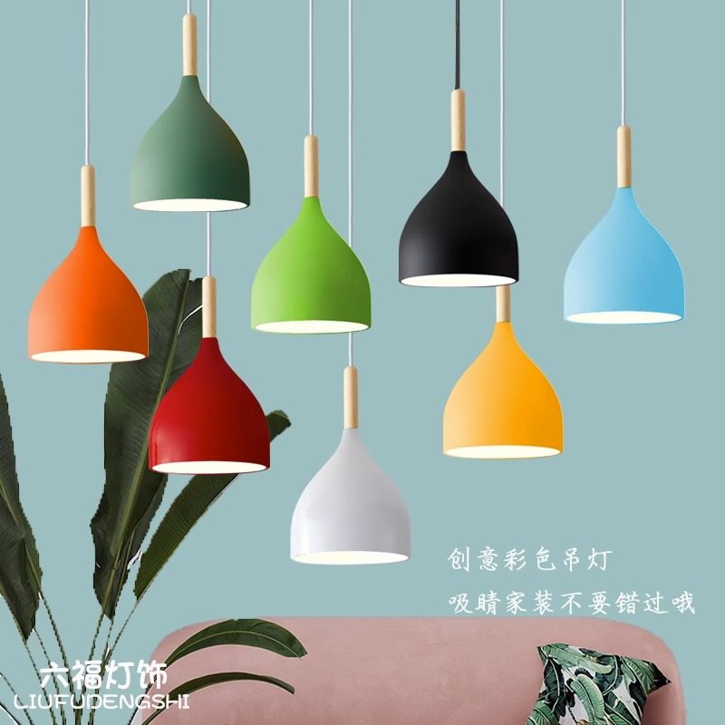 吧台吊灯现代简约奶茶店餐桌饭厅火锅店餐厅灯店铺装饰美甲店吊灯