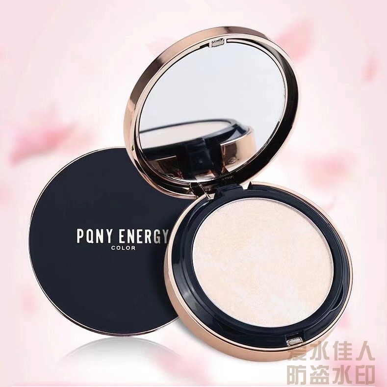 PONY ENERGY佩琪妮花瓣珍珠粉饼持久控油定妆自然色象牙白女亮肤