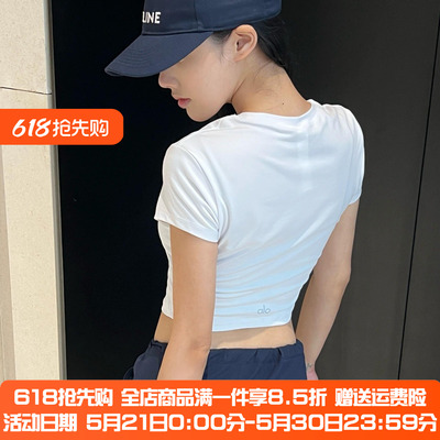 ALO圆领速干修身女瑜伽T恤