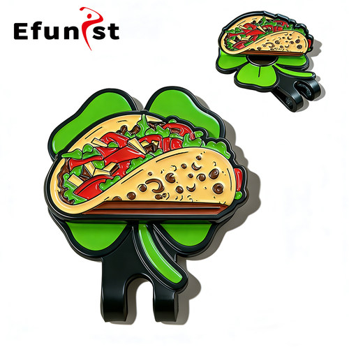 高尔夫球帽夹新款创意卷饼马克