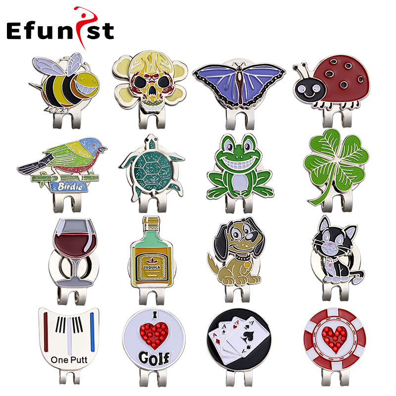 正品 高尔夫帽夹 47款 高尔夫球Mark 马克 球位标 高尔夫球帽配件