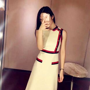 法国小众很仙的连衣裙2019新款夏小清新气质显瘦高端小白裙女