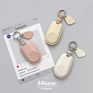 适用于欧拉好猫钥匙套女好猫GT闪电猫真皮车钥匙套芭蕾猫钥匙扣