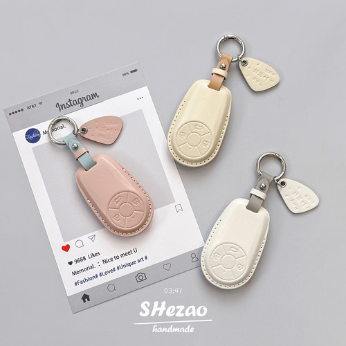 高级感头层牛皮！欧拉钥匙套