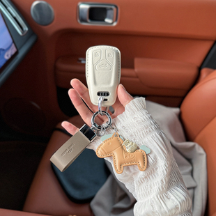 A6L A4车钥匙套A3 Q5L真皮钥匙扣 适用奥迪钥匙套女A4L