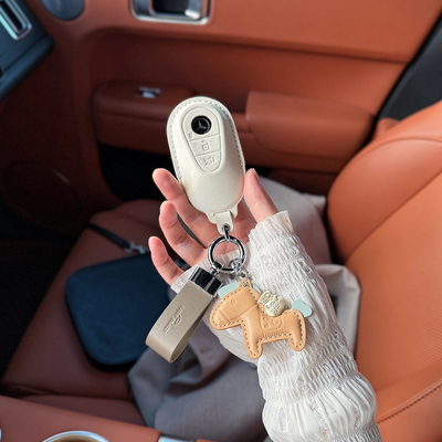 马上有钱，真皮奔驰钥匙套