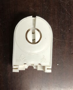 T8日光灯脚 日光灯座 老式荧光灯灯座 划槽式日光灯座 T8灯脚