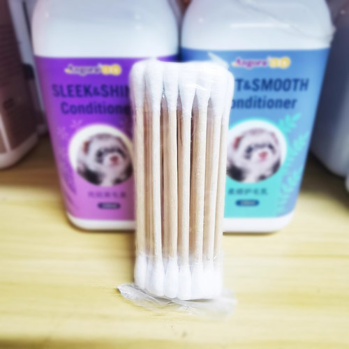 天然纯棉掏耳朵棉签爱雪貂