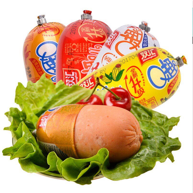 双汇qq趣儿小香肠70g*40支整箱蘑菇孜然香辣玉米味即食火腿肠零食