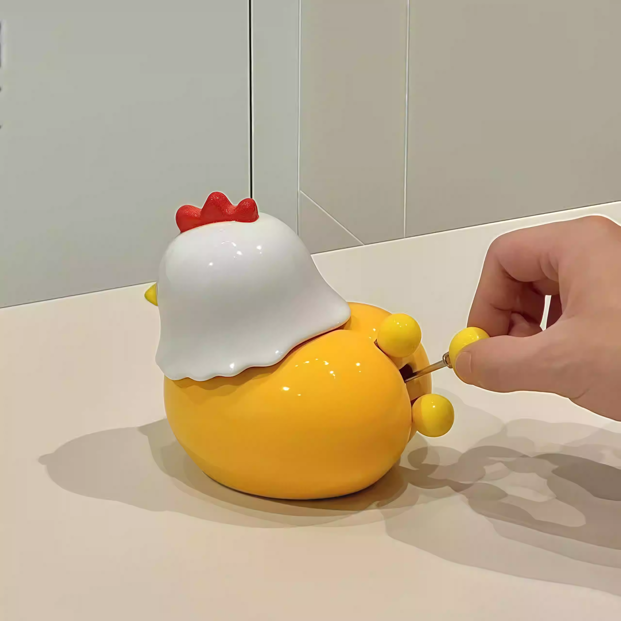 【有意思水果叉】小鸡家用不锈钢