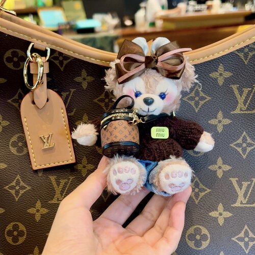 甜美玫玫手作挂件包挂件