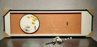 苏州刺绣床头画苏绣透纱绣立体装框成品真丝湘绣装饰画挂画礼品