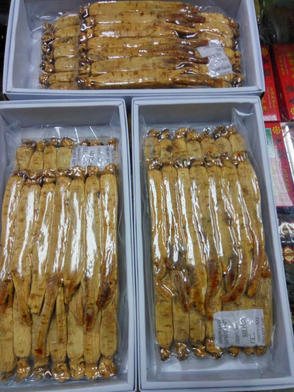 黄马褂人参 600克盒20支装 吉林集安人参黄皮 高丽参红参