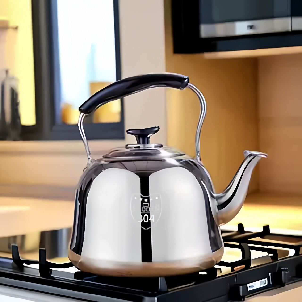 特厚304不锈钢烧水壶煤气电磁炉专用家用加厚大容量鸣音水壶茶壶