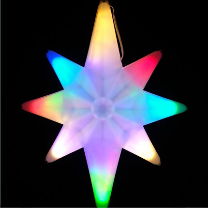 北极星LED七彩发光星星装饰灯吊装式商业区景观庭院灯饰