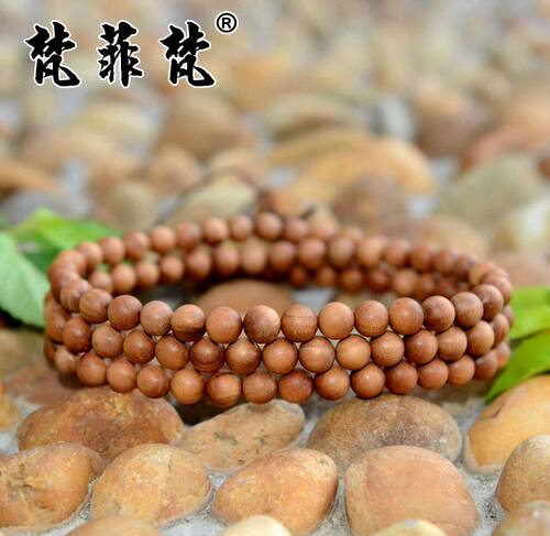 印度老山檀香黑肉沉水念珠手串