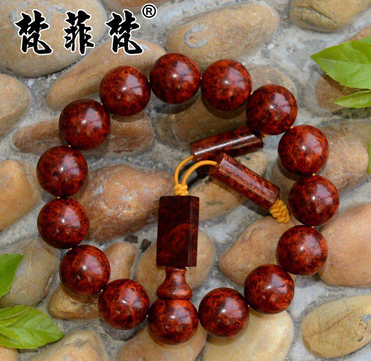梵菲梵 小叶紫檀爆满瘿子 1.5cm手串 葡萄瘿瘤疤手链(已出)