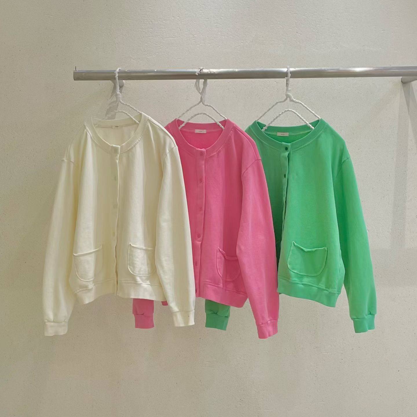 韩国evam圆领纽扣口袋贴布开衫,个性定制/设计服务/DIY,卫衣定制/加工,淘宝优惠券,粉丝福利购,淘宝优惠卷