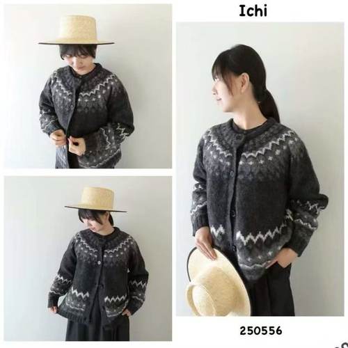 日本ichi 费尔岛复古日系羊毛开衫