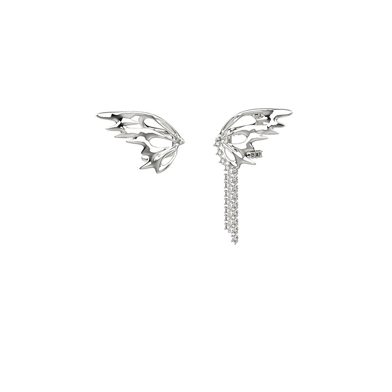 Tavern Official Store Asymmetry wing Ear clip Earrings butterfly Backing Smart temperament No pierced ears Wearin the Accessories/Fashion Jewelry, Earring , Ear clip  category - from Buy2taobao.com to provide professional Taobao agent buy service