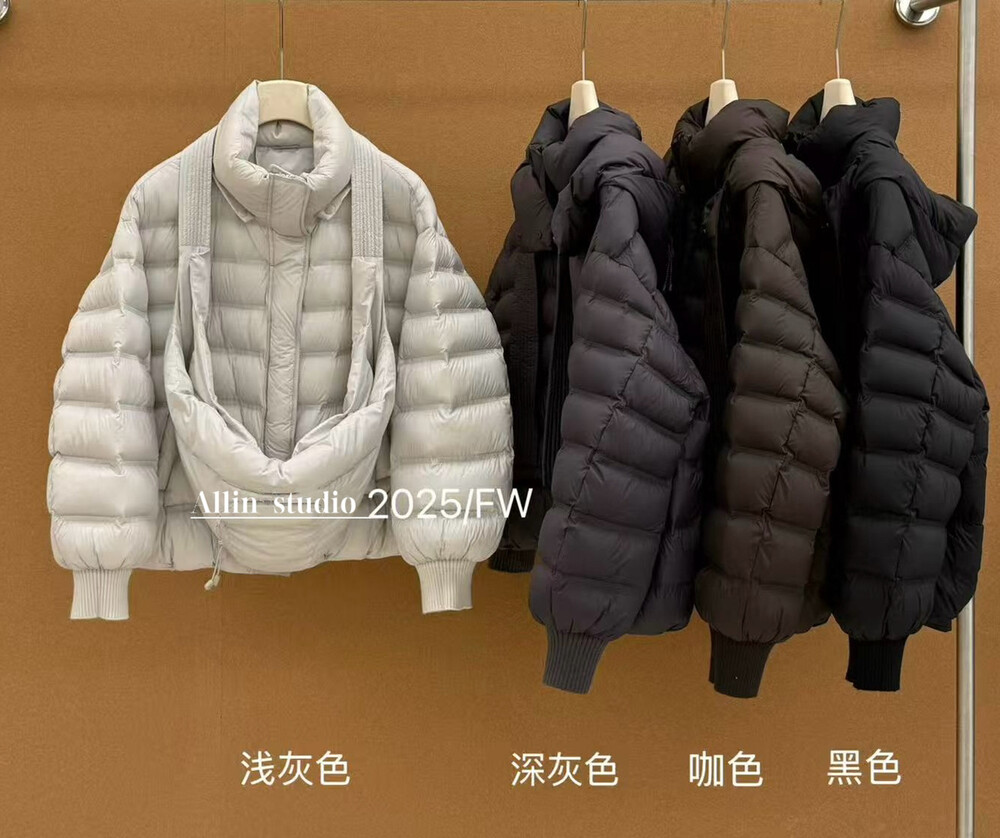 加厚保暖连帽羽绒服短外套