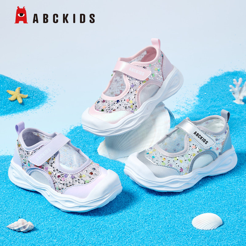 Abckids女童魔术贴玛丽珍运动鞋图片