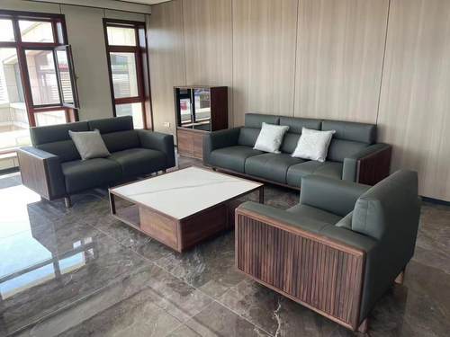 赖氏家具良设系列北美黑胡桃木沙发真皮沙发中式家具茶几代购