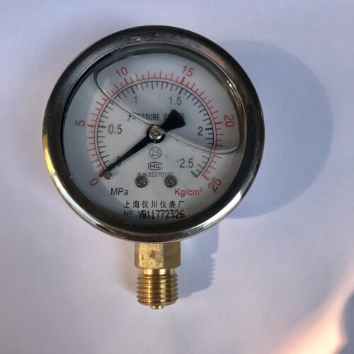 耐震压力表 pressure gauge 0～2.5mpa 25bar 螺纹m14X1.5 63mm