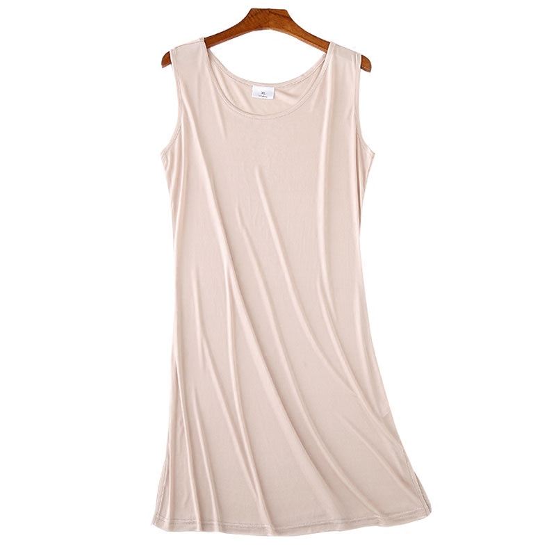 真丝针织睡裙桑蚕丝背心裙连衣裙透气圆领打底衬裙睡衣打底裙,女士内衣/男士内衣/家居服,睡裙,淘宝优惠券,粉丝福利购,淘宝优惠卷