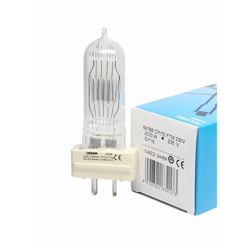 欧司朗 64788 230V2000W GY16 3200K CP72 FTM 2KW石英灯泡6994P